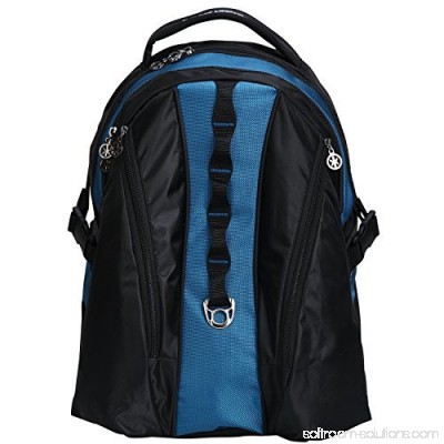 Deluxe Laptop Backpack Heavy Duty Laptop Bookbag Ipad Tablet Daypack Student School Bag Travel Bag fits 15 Laptop Navy 565833081